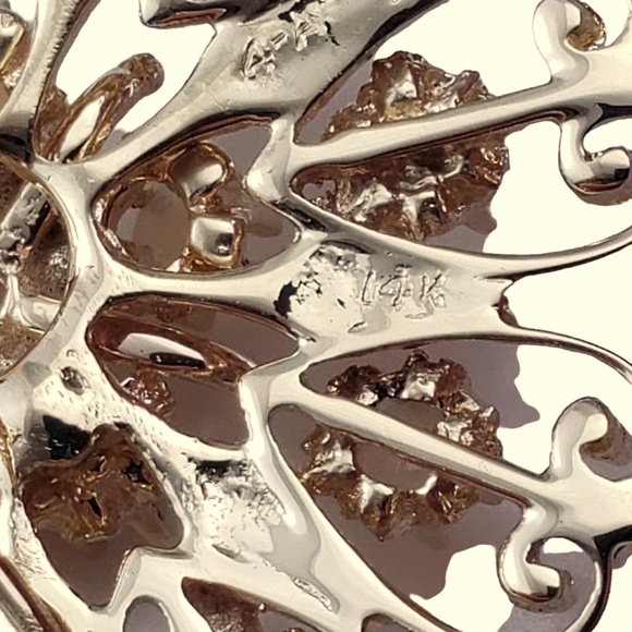 14 Karat Yellow Gold and Opal Brooch/Pendant #16740 - Picture 5 of 6